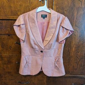 Pink cute blazer shiny